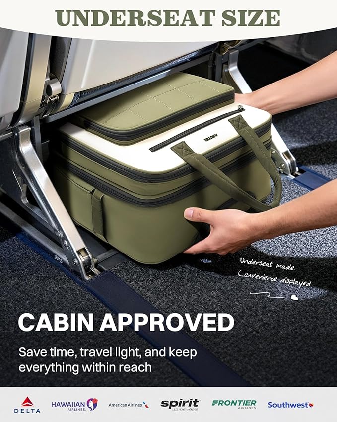 Rolling Puffer Laptop Bag, Rolling Briefcase for Women, Wheeled 16 Inch Computer Bag, Water Resistant Stylish Overnight Underseat Carry On Luggage with Wheels for Work Travel Business, Green