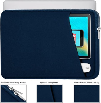 Laptop Case Sleeve 14 inch, Durable Carrying Bag Shockproof Protective Case Cover, Handbags Briefcase Laptop Bag Compatible with 14" MacBook Air/Pro HP Asus Lenovo Notebook Computer, DarkBlue