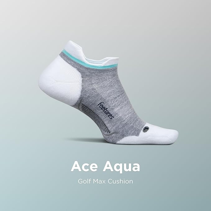 Feetures Elite Golf Max Cushion Tab Ankle Socks - Sport Sock with Targeted Compression