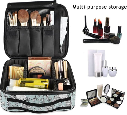 MNSRUU Women Makeup Bag Vintage Goth Skull Makeup Bag Organizer Travel Cosmetic Bag for Teenage Girl Clear Make Up Bags with Zipper