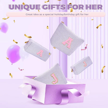 Mothers Day Gifts for Mom,Mum Gifts from Daughter,Birthday Gifts for Wife Sister Her,Mother in Law Gift,Mama Gifts Idea,Makeup Bag Set Cosmetic Bag - Lavender,M