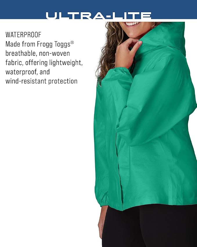 FROGG TOGGS Women's Ultra-Lite2 2-Layer Waterproof Breathable Rain Jacket