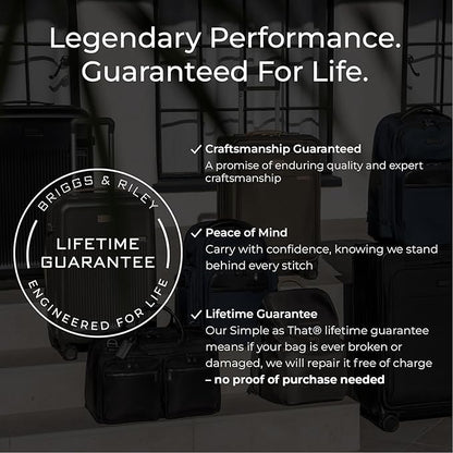 Briggs & Riley Cabin Spinner - Carry On Luggage for Travel, Suitcases with Wheels, Softside Rolling Bag for Men & Women, Fits Under Plane Seat, Telescoping Handle - ZDX Collection, Hunter