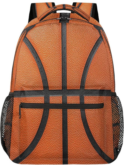 Art Basketball Skin Backpack for Women Men Kids 16 Inch Laptop Backpack Lightweight Travel Backpack Purse Casual Daypack School Backpacks for Girls Boys