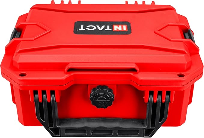 Eylar 11.8" Intact Series Compact Hard Camera Case, Lightweight and Durable Stacker Design with Foam (Red)