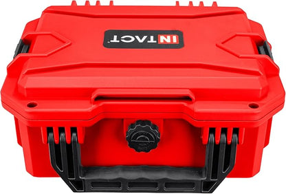 Eylar 11.8" Intact Series Compact Hard Camera Case, Lightweight and Durable Stacker Design with Foam (Red)