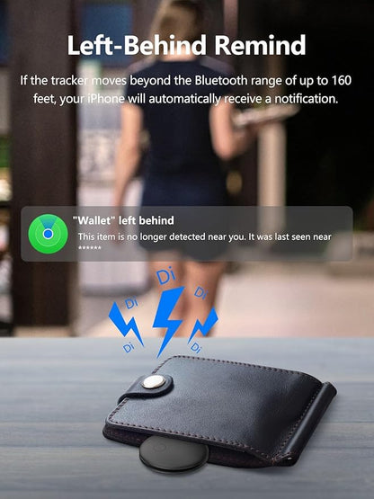 Tracker Tags, Item Finder Work with Apple Find My (iOS Only), Tracking Device Locator Smart Tag for Luggage, Keys, Wallet, Bike, Bags (Multi-Color, 4 Pack)