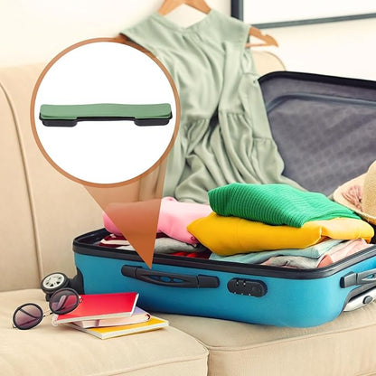 uxcell 2 Pcs Luggage Handle Replacement 8.5 Inch Suitcase Handle Carry Strap Plastic Pull Handle Grip Luggage Replacement Parts with Screws for Suitcase Box Luggage Case, Avocado Green