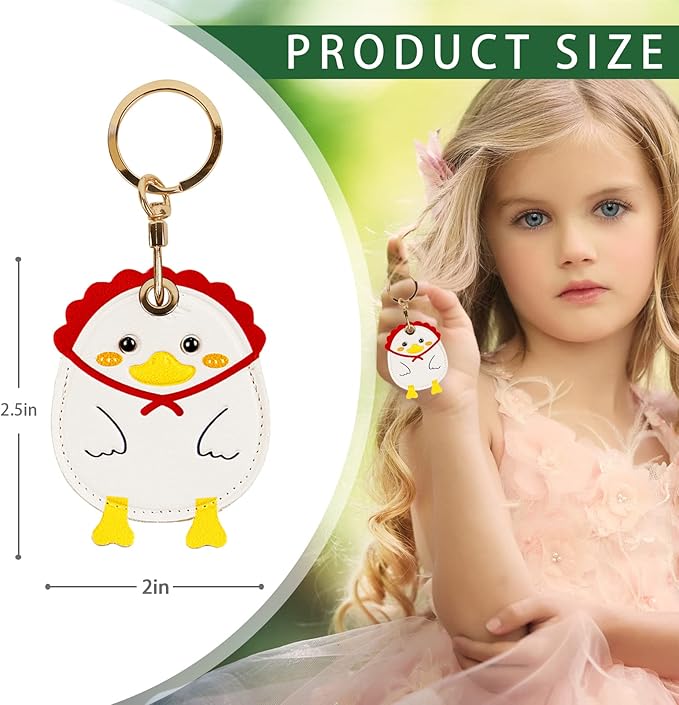 Leather Keychain Case Holder Compatible with Apple AirTag, GPS Airtag Keychain Finder Tracker with Key Ring, Anti-Scratch Protective Air Tag Cover