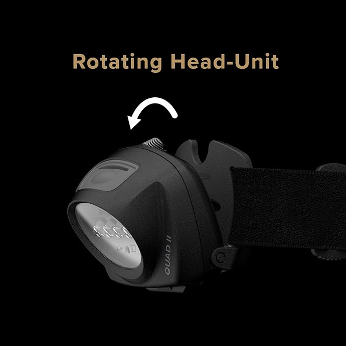Princeton Tec Quad® II Intrinsically Safe LED Headlamp - Black