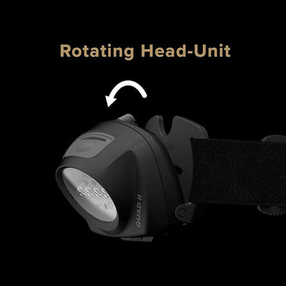 Princeton Tec Quad® II Intrinsically Safe LED Headlamp - Black