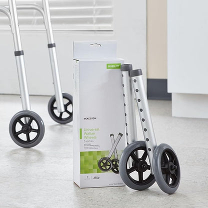 McKesson Universal Walker Wheels, Adjustable, 5 in Caster Wheels, 25 Pairs