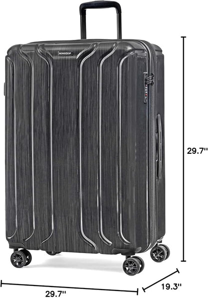 NONSTOP New York Elite Luggage Expandable Lightweight Spinner Wheels hard side shell Travel Suitcase Set, TSA Lock, Double USB Port, 3 packing cubes