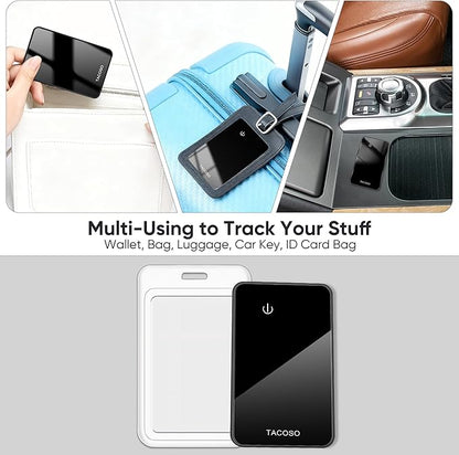 Wallet-Tracker-Card for Apple Find My (iOS Only), MFi Certified Bluetooth-Wallet-Tracking-Finder, Slim-Credit-Card-Tracker for Purse, Luggage & Travel Items with 2-Year Battery, IPX6 1 PCS