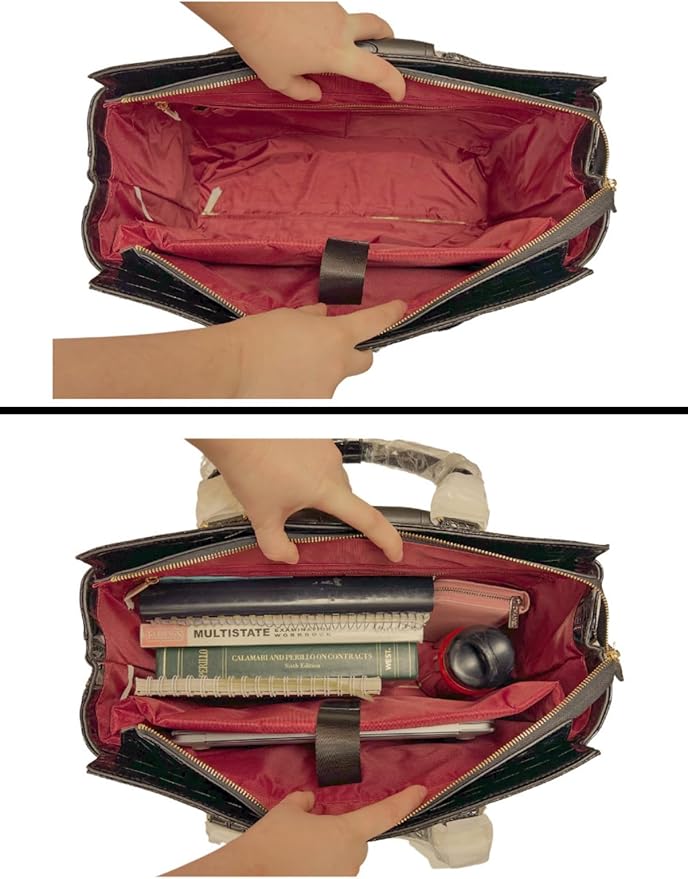 JKM & Company Rolling Laptop Bag for Women | Designer Wheeled Briefcase | Fits 13-17" Laptops | Office Travel Computer Case