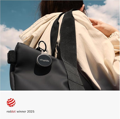 Chipolo LOOP - Rechargeable Bluetooth Tracker for Key and Pocket Location, Compatible with Apple or Google, Call Your Phone & Out of Range Alerts for Android