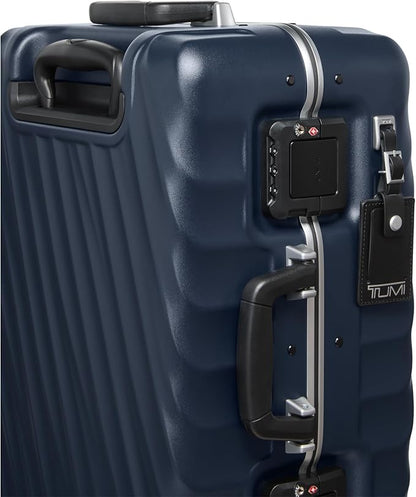 TUMI - 19 Degree Frame 4 Wheel Luggage - Lightweight and Highly Durable, Modern Design, Double-Lock Closure Hard Shell Men's and Women's Suitcase - 26" Short Trip Packing Case, Navy Texture