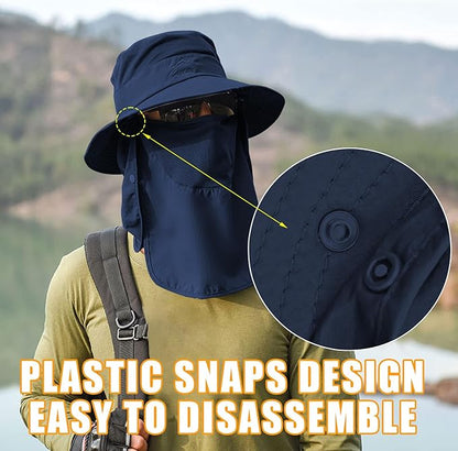 Sun Hats for Men Women Fishing Hat UPF 50+ Breathable Wide Brim Summer UV Protection Hat