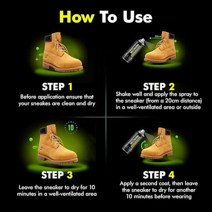 Shoe Protector Spray: Rain Stain Dirt Waterproof Shoe Spray, Nano Protection for Sneaker Suede Leather Boot Hat