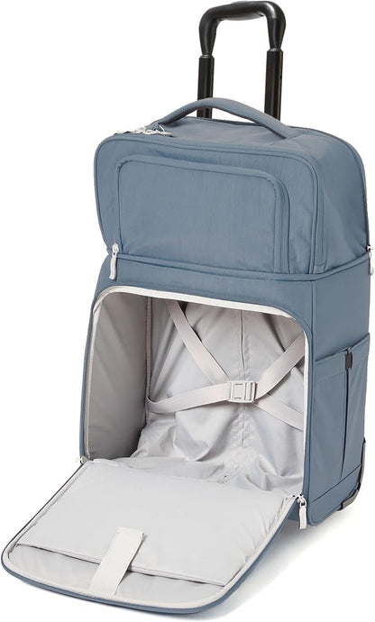 Baggallini Expandable Underseat Carry-On - Lightweight Travel Luggage Carry On Weekender with Wheels