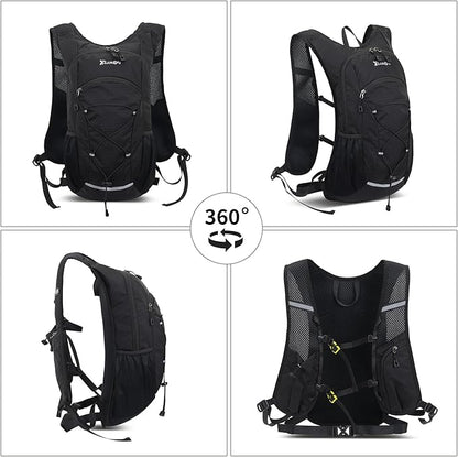 DOJUNS Hiking Backpack Lightweight Travel Backpack 20L Waterproof Hiking Daypacks Camping Backpack for Men Women (Black)