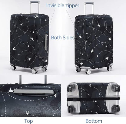 Travelkin Luggage Covers With Tag For Suitcases Tsa Approved,Suitcase Covers Protector Fit 18-32 Inch Luggage,S