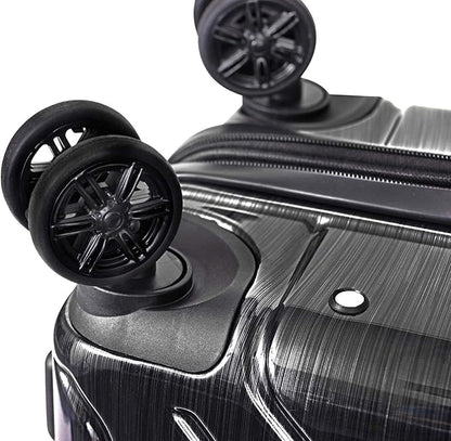 NONSTOP New York Elite Luggage Expandable Lightweight Spinner Wheels hard side shell Travel Suitcase Set, TSA Lock, Double USB Port, 3 packing cubes