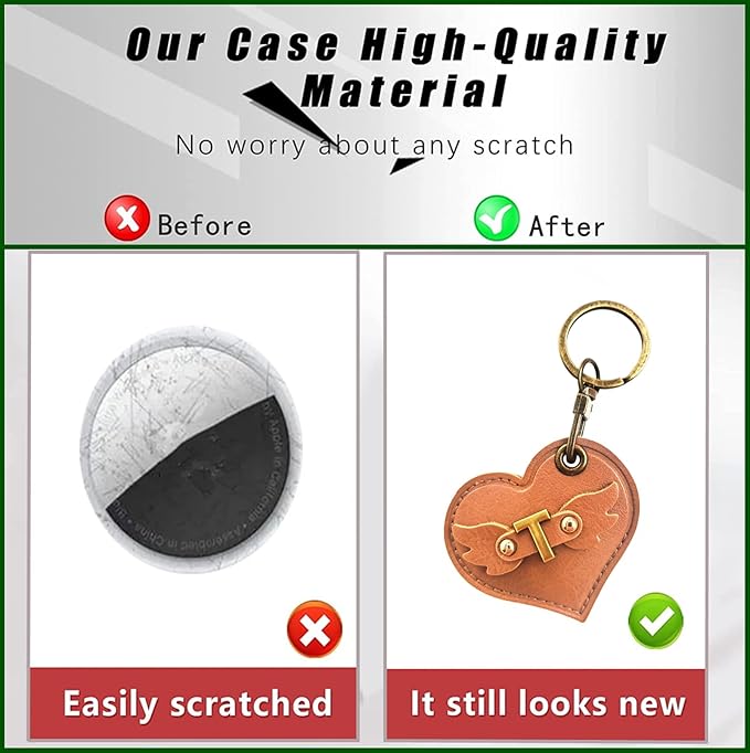 Initial Letter Leather Alphabet Keychain Holder Case Compatible with AirTag,Cute Protective Air Tag Cover with Bronze Keyring,Anti-Scratch Finder GPS Tracker Case for Pets Keys Wallet Luggage(T)