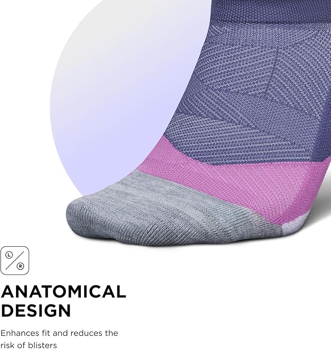 Feetures Elite Light Cushion No Show Tab Athletic Ankle Socks - Sport Sock with Targeted Compression