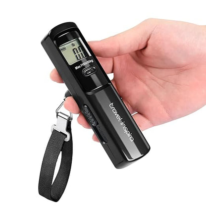 Battery-Free Luggage Scale, Suitcase Scale for Travel, 110 lbs/50 kg, Portable Handheld Weight Scale, No Batteries Needed