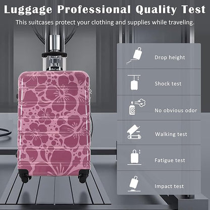 Luggage Sets 3 Piece Durable Suitcase Set with Spinner Wheels, 3 Pcs Hardside Lightweight luggage with TSA Lock, Large Checked Travel Suitcases