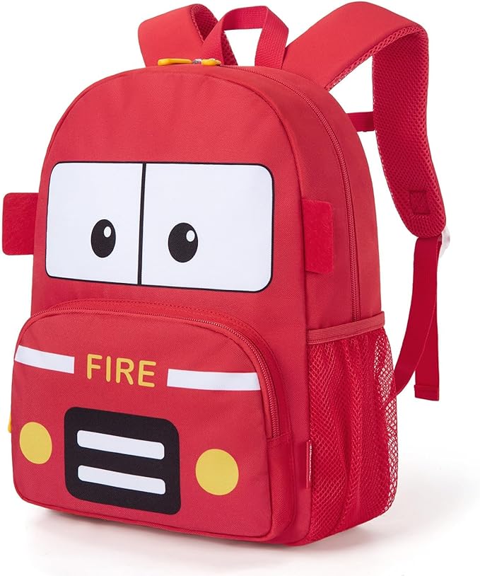 mommore Kids Backpack Preschool Kindergarten Backpack for Girls 4-6 Girl Bookbag 15” for Elementary School, Car