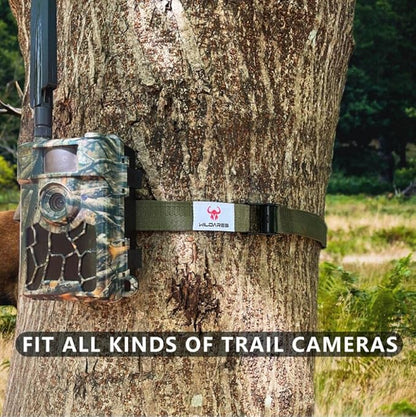 1" x 6.6' Trail Camera Strap,1800 lbs,Heavy-Duty Game Camera Strap,Tree Belts,Durable Nylon Fiber,Alloy Buckle (Brown 2Pcs)