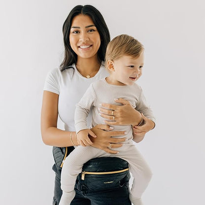 Tushbaby The Original Premium Quality Hip Seat Carrier – Safety-Certified Baby & Toddler Carrier with Secure Safety Buckles, Storage Pockets & Nursing Pillow