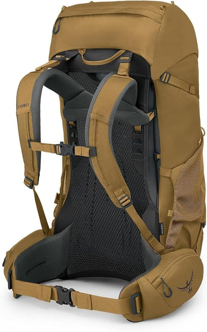 Osprey Rook 65L Men's Backpacking Backpack, Histosol Brown/Rhino Grey