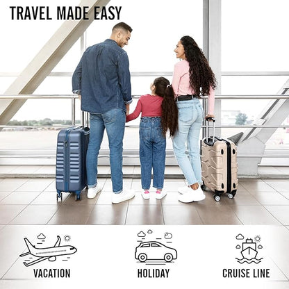 Veken 8 Set Packing Cubes, Gifts for Women Mom Her, Christmas Personalized Cruise Ship Travel Essentials Accessories for Beach Vacation, Suitcase Organizer Bags for Luggage with Hanging Toiletry Bag