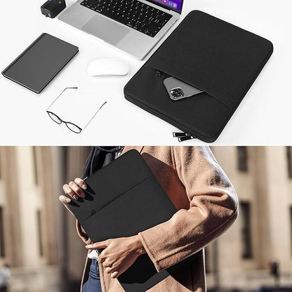 13 inch Laptop Sleeve Case for Surface Laptop 7 6 5 4 13.5, Surface Studio 14.4, Lenovo Yoga 6 13, Dell XPS 13, Dell Inspiron 13, ACER Lenovo DELL ASUS HP 13" Computer Waterpoof Bag(Black)