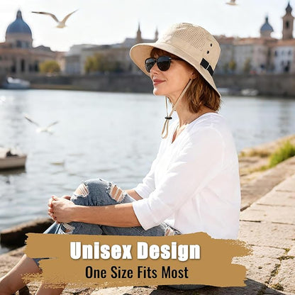 Sun Bucket Hat for Men Women Fishing Beach Safari Hats for Golf Hiking Hunting Outdoor UPF 50+