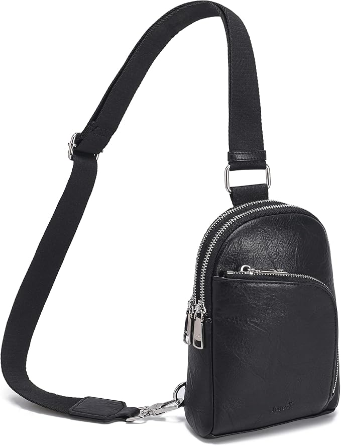 INICAT RFID Blocking Sling Bag,Anti Theft Crossbody Bags for Women,Travel Gifts Cross Body Purses Vegan Leather