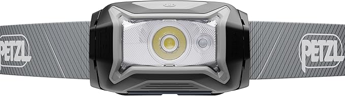 PETZL Tikka CORE Headlamp - Rechargeable, Compact 450 Lumen Light with Red Lighting, for Hiking, Climbing, and Camping - Black