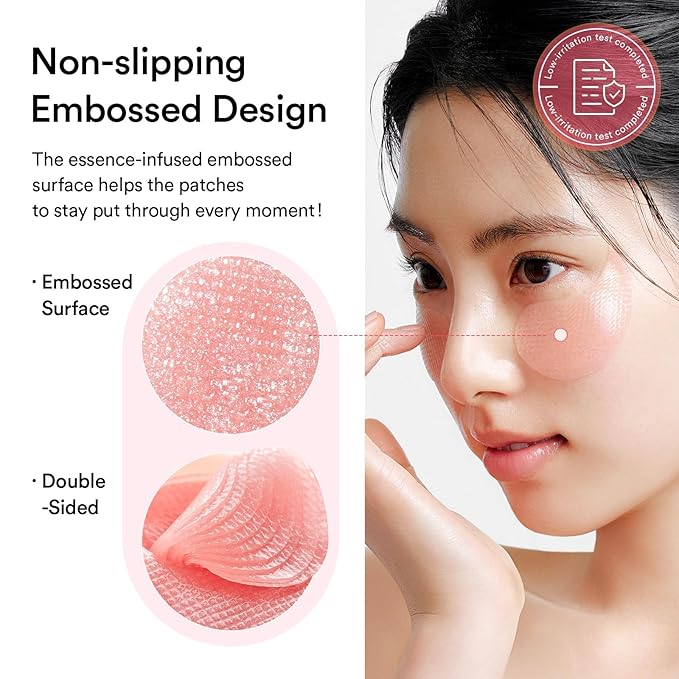 Abib PDRN Retinal Eye Patch, Hydrogel Masks for Dark Circles, Puffiness, Fine Lines, 60 Patches, 84g, with Niacinamide, K-Beauty Skincare