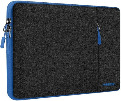 Slim Laptop Case 13.3 14 inch Sleeve, Rainproof & Shockproof Carrying Case for Notebooks Compatible with MacBook Pro 14" and All Models 13.3" MacBook Air/Pro, Most Popular 13"-14" PC,Black-Blue