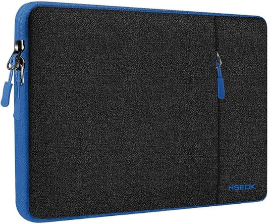Slim Laptop Case 13.3 14 inch Sleeve, Rainproof & Shockproof Carrying Case for Notebooks Compatible with MacBook Pro 14" and All Models 13.3" MacBook Air/Pro, Most Popular 13"-14" PC,Black-Blue