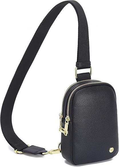 INICAT Small Anti Theft Crossbody Bags for Women, Vegan Leather Sling Cross Body Purse Travel Essentials Teen Girl Gifts