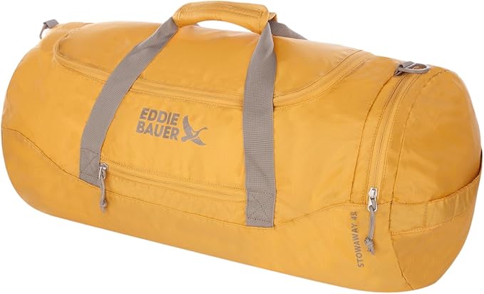Eddie Bauer Stowaway Packable Duffel Bag | Travel | Foldable | Lightweight | Durable | Ripstop Polyester