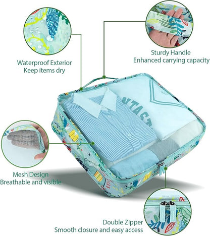 Packing Cubes for Travel, 8 Pieces Luggage Packing Organizers for Suitcase, Kid Packing Cubes, Travel Essentials for Girls and Women