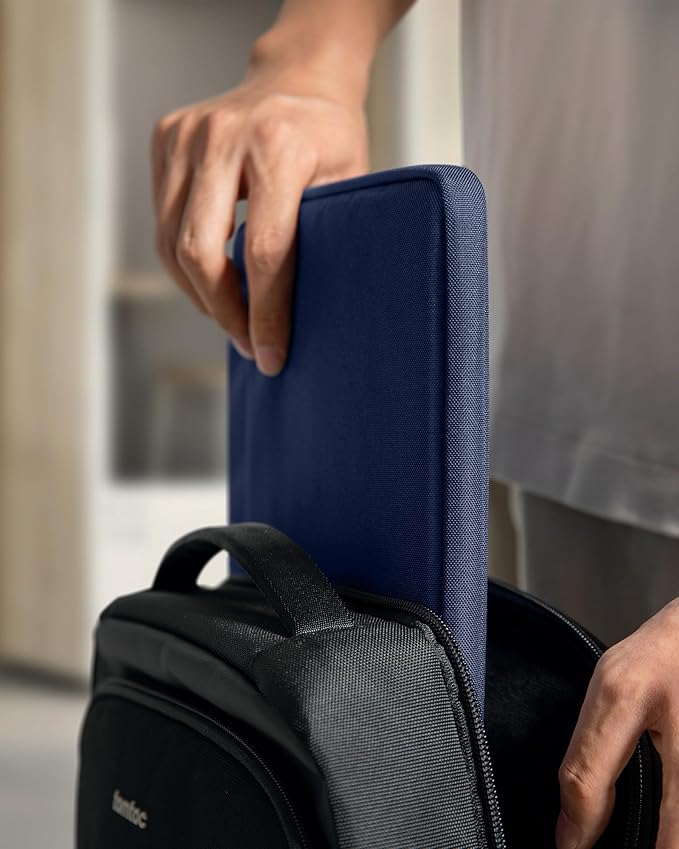tomtoc Slim Laptop Sleeve for 14-inch MacBook Pro M5/M4/M3/M2/M1 Pro/Max 2025-2021, Water-Resistant Protective Case for 13.8 Inch Surface Laptop AI PC, Accessory Bag