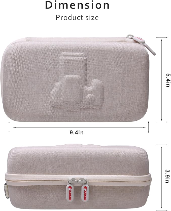 Hard Case for Canon EOS Rebel T7 / R50 / R6 Mark II / T6 / R100 / R50 V / R8 / R10 / R5 Mark II/RP / 5D Mark IV / R7 DSLR Camera and 18-55mm/18-45mm Lens,with Shoulder Strap,Cream