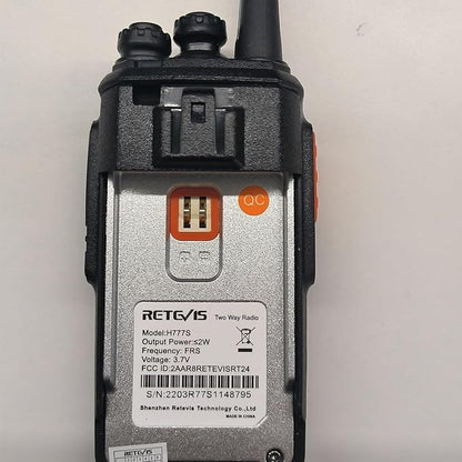 Retevis H-777S Walkie Talkies Long Range,Heavy Duty Portable FRS Two-Way Radios, Hands Free,Safe Call,Rugged Commercial 2 Way Radios with Gang Charger,for Warehouse, Churches,Jobsite(6 Pack)