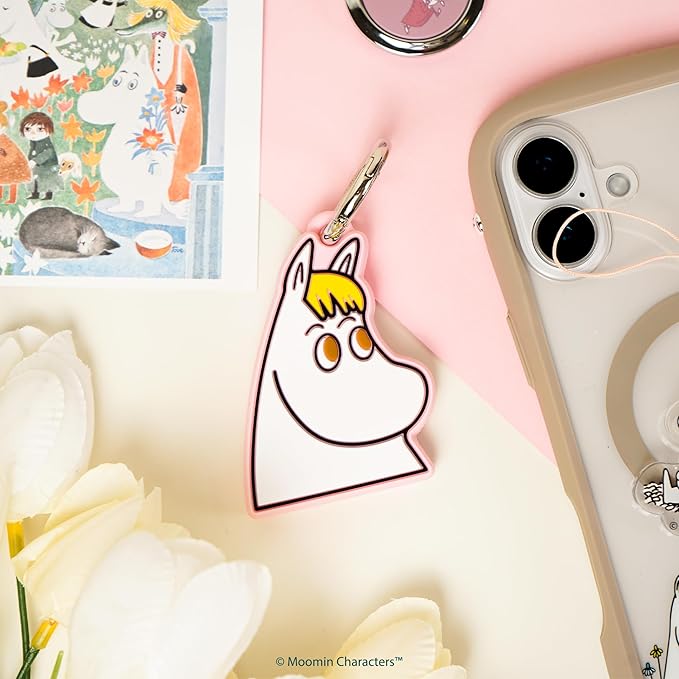 iFace Moomin Character Figure Case [Compatible with Apple AirTag] – Silicone Protective Keychain Cover [Carabiner Clip Included] – Snorkmaiden